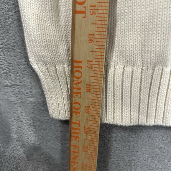 Polo Ralph Lauren Knit Sweater Youth L 12/14 White Pullover Stripe Preppy - Picture 6 of 8